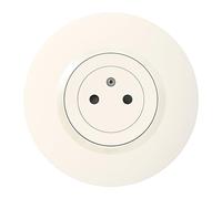 Legrand | Prise 2P+T Dooxie, connexion rapide sans outil, protection enfant, installation facile, plaque de finition blanche
