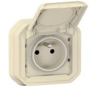 Legrand - Prise avec terre encastrée Plexo IP55 16A - beige beige