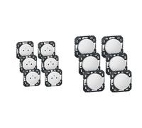 LEGRAND - Prise Electrique Murale 16A avec Terre dooxie Surface - Prise 2P + T Affleurante & Dooxie lot de 6 interrupteurs ou va-et-vient blanc composable