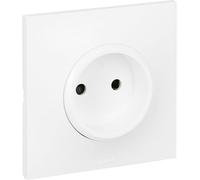 LEGRAND - Prise Electrique Murale 16A Sans Terre Neptune - Prise Monobloc - Fixation à Griffes/Vis - Blanc (Lot de 6)