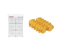 LEGRAND - Prise Electrique Murale avec Terre Mosaic Surface - Prise 2P+T + Plaque de Finition & Boîte Encastrement Batibox - Pour Cloisons Sèches - Pour Plaque de Plâtre, Contreplaqué