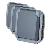 LEGRAND - Prise Etanche IP55 avec Terre Plexo - Prise 2P+T 16A avec Volet - À Compléter avec une Plaque de Finition ou un Boîtier Plexo - Fabriqué En France - Anthracite (Lot de 3)