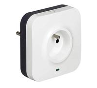 Legrand Prise protégée 2P+T – 2 prises RJ45 – Parafoudre – Blanc/Gris