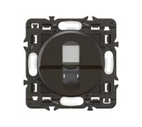 LEGRAND - Prise RJ45 Cat. 6 STP blindée - Prise Murale Multimédia - Pour Transmissions Haut Débit Gigabit Ethernet - A compléter d'une Plaque - Noir