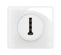 LEGRAND - Prise Téléphone Céliane 8 Contacts T - Blanc Emaillé - Prêt à installer