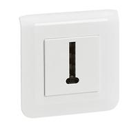 Legrand - Prise téléphone en T Mosaic blanc avec plaque et fixation à vis
