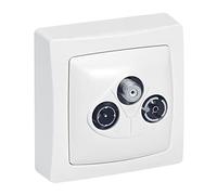 Legrand - Prise TV-R-SAT DAB+ Appareillage Saillie - Blanc
