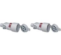 LEGRAND | Prolongateur Plexo 2P+T 16 A Franco Belge GSB, Avec Volet De Protection, Sortie Du Câble Par L'Arrière, Étanche IP44 (Lot de 2)