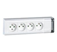 LEGRAND Bloc multiprise 4 prises fixable sans cordon
