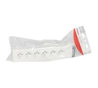 LEGRAND - Rallonge Multiprise 16A/230V à Câbler - Fixation au Mur - 6 Prises de Courant avec Terre - Longueur 343 mm - Fabriqué En France - Blanc