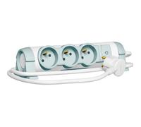 LEGRAND Rallonge multiprise Confort bloc de prises rotatif avec interrupteur 3x2 P+T 1,5 m