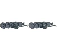 LEGRAND | Rallonge Multiprise Extra-Plate, 4 Prises 2P+T 16A 3680W, Cordon 1,5m Noir Et Gris Foncé, 1 Prise À 90° pour Chargeur Volumineux (Lot de 2)