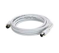 Legrand - Rallonge TV - 1 fiche femelle + 1 fiche mâle Ø9,52mm - longueur 5m - Blanc