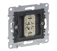 LEGRAND, Seano 765049 Variateur à bouton universel avec conducteur neutre, coupure de phase/phase avec détection automatique de charge, bornes à vis, 150 W