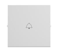 LEGRAND, Seano 765112 Interrupteur à bascule avec symbole de sonnette pour interrupteur va-et-vient, bouton poussoir et interrupteur, cache interrupteur, plaque à bascule, couleur : blanc ultra