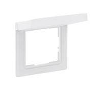 LEGRAND, Seano 765144 Cadre simple avec couvercle rabattable pour inserts standard pour augmenter l'indice de protection IP44 (résistant aux éclaboussures) Dimensions : 87 x 87 mm Couleur : ultra