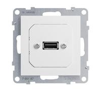 LEGRAND, Seano 765187 Prise USB 3.0 avec câble, insert inclus, longueur du câble : 15 cm, couleur : ultra blanc, 765187