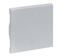 LEGRAND, Seano 765202 Bascule pour interrupteur à 2 pôles avec symbole O/I (OFF/ON), couvercle d'interrupteur, plaque basculante, couleur : aluminium laqué,