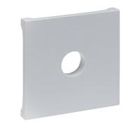 LEGRAND, Seano 765265 Cache pour boîtier de jonction TV de type F, couleur : aluminium laqué
