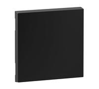 LEGRAND, Seano 765305 Bascule pour interrupteur à 2 pôles, cache d'interrupteur, plaque à bascule, couleur : noir laqué
