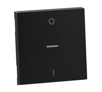 LEGRAND, Seano 765310 Interrupteur à bascule pour interrupteur 2 pôles avec fenêtre d'éclairage et symbole O/I (OFF/ON), cache d'interrupteur, plaque à bascule, couleur : noir laqué