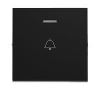 LEGRAND, Seano 765315 Bascule avec symbole de sonnette pour interrupteur va-et-vient éclairé, bouton et interrupteur croisé, couvercle de commutateur, couvercle de sonnette, couleur : anthracite laqué