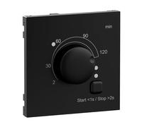 LEGRAND, Seano 765336 Cache pour minuterie 2-120 minutes Qualité du matériau : Thermoplastique, sans halogène, IP20, IK04, Couleur : Noir laqué, 765336
