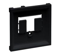 LEGRAND, Seano 765355 Cache pour prise téléphonique autrichienne (TDO) et allemande (TAE), couleur : noir laqué