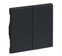 LEGRAND, SEANO 765408 Bascule série pour interrupteur en série, double interrupteur va-et-vient et double bouton, couvercle d'interrupteur, plaque basculante, couleur : anthracite laqué