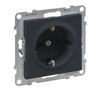 LEGRAND, SEANO 765420 Prise de courant avec protection de contact accrue - Bornes enfichables - 16 A - 250 V - Couleur : anthracite laqué