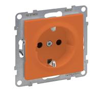 Legrand, SEANO 765422 Prise de courant avec protection de contact accrue - Bornes enfichables - 16 A - 250 V - Couleur : orange
