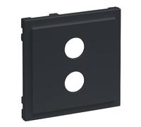 Legrand, Seano 765478 Cache pour boîte de jonction de haut-parleur 1 prise, 4 mm, couleur : anthracite laqué