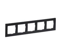 LEGRAND, SEANO+ 765485 Cadre 5 voies Thermoplastique sans halogène Production et emballage durables Couleur : anthracite laqué