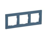 LEGRAND, Seano+ 765583 Cadre triple thermoplastique sans halogène, production et emballage durables, couleur : bleu pétrole laqué