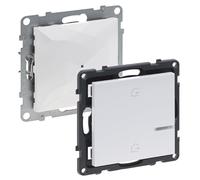 LEGRAND, Seano 765630 avec passerelle encastrée Netatmo, passerelle sans fil, commutateur maître « Aller/Aller », statut de la batterie LED, batterie 3 V (durée de vie de 8 ans), émetteur mural, kit
