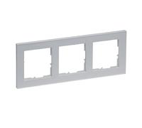 LEGRAND, Seano+ 765683 Cadre triple thermoplastique sans halogène, production et emballage durables, couleur : titane laqué, 765683
