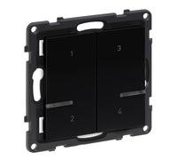 LEGRAND, Seano 765835 Commutateur de scénarios Netatmo 4 voies Récupération de 4 scénarios individuels, application HOME + CONTROL, 3 piles bouton V incluses (durée de vie de 8 ans), Smart Home,