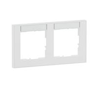 LEGRAND, Seano+ 765892 Cadre horizontal avec champ d'inscription, thermoplastique sans halogène, production et emballage durables, couleur : blanc ultra