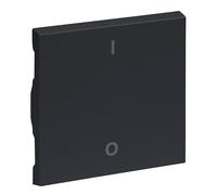 LEGRAND, SEANO Bascule pour interrupteur à 2 broches avec symbole O/I (OFF/ON), couvercle d'interrupteur, plaque à bascule, couleur : anthracite laqué, 765402