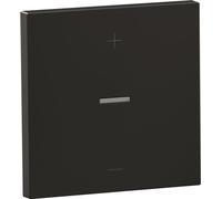 Legrand SEANO bascule pour variateur à bouton-poussoir en version 3 fils, y compris fenêtre d'éclairage pour LED d'état, noir, 765349