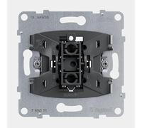 LEGRAND, SEANO Bouton poussoir avec contact inverse, bornes enfichables, fonction d'éclairage LED (numéro d'article : 764526), fonction de contrôle LED remplaçable (numéro d'article : 764521), 10 AX