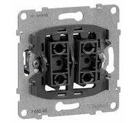 Legrand SEANO, bouton-poussoir pour volets roulants et stores vénitiens, pour raccordement direct, 2 boutons, 1 pièce.