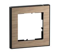 LEGRAND, SEANO+ Cadre simple avec surface en matériau véritable, thermoplastique sans halogène, production et emballage durables, couleur : chêne naturel, 765291