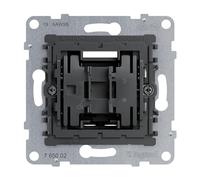 LEGRAND, SEANO Insert d'interrupteur, 2 pôles, bornes enfichables, fonction d'éclairage LED remplaçable (numéro d'article : 665090), fonction de contrôle LED remplaçable (numéro d'article : 665091),