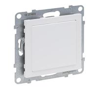 LEGRAND, SEANO Plaque d'obturation pour l'utilisation des inserts du programme d'interrupteurs Mosaic, adaptateur mosaïque, plaque de recouvrement, panneau d'interrupteur, couleur : ultra blanc,