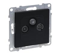 LEGRAND, SEANO Prise de passage TV-R-SAT, HD-TV, Atténuation de raccordement : 14 dB, couleur : anthracite laqué, 765468