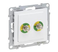 LEGRAND, SEANO Prise d'équilibrage de potentiel, insert, boulons de raccordement conformes à la norme DIN 42 801, couleur : ultra blanc, 765130