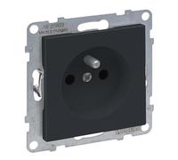 LEGRAND, SEANO Prise standard française/belge, bornes enfichables, avec protection de contact accrue, couleur : anthracite laqué, 765480