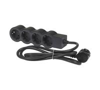 Legrand Standard Outlet 4x2P+A 3M Cord Black (Prise européenne) - 694562 [10 Pieces]