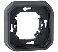 Legrand - Support plaque étanche 1 poste Plexo pour montage en encastré des mécanismes composables - anthracite